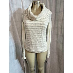 Anthropologie Moth Cowl Neck Double Layer Sweater Alpaca Wool Blend Size S #1438